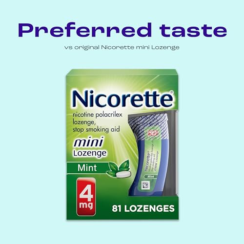 Nicorette 4 mg Mini Nicotine Lozenges to Quit Smoking - Mint Flavored Stop Nicorette buy supplements canada