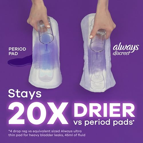 Always Discreet Adult Moderate Long Incontinence Pads, Up to 100% Leak Always Discreet buy supplements canada