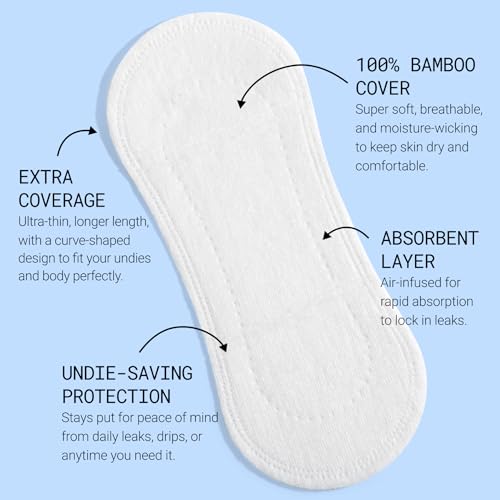 Flex Bamboo Panty Liners (50 Count) | Ultra Thin Daily Pantyliners | Fragrance-Free Feminine Care FLEX buy supplements canada