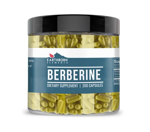 Earthborn Elements Berberine 200 Capsules, Pure & Undiluted, No Additives Earthborn Elements buy supplements canada