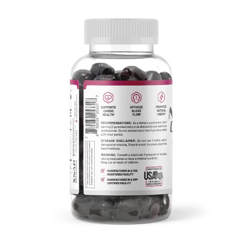 Snap Supplements Nitric Oxide Beet Root Gummies - Support Healthy Blood Circulation Snap Supplements buy supplements canada