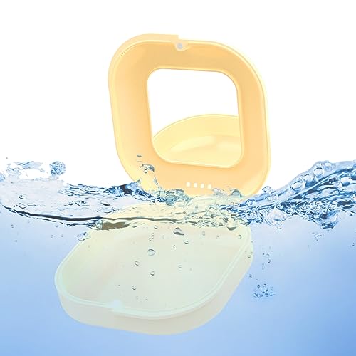 Retainer Case with Mirror and Vent Holes, Cute Retainer Holder Case Compatible with Invisalign Heigoeost buy supplements canada