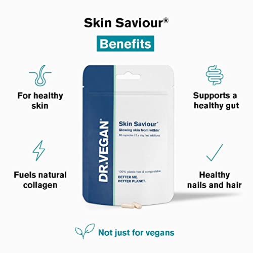DR.VEGAN Skin Saviour | Fuel Collagen Naturally | Collagen Alternative | 60 Capsules dr vegan buy supplements canada
