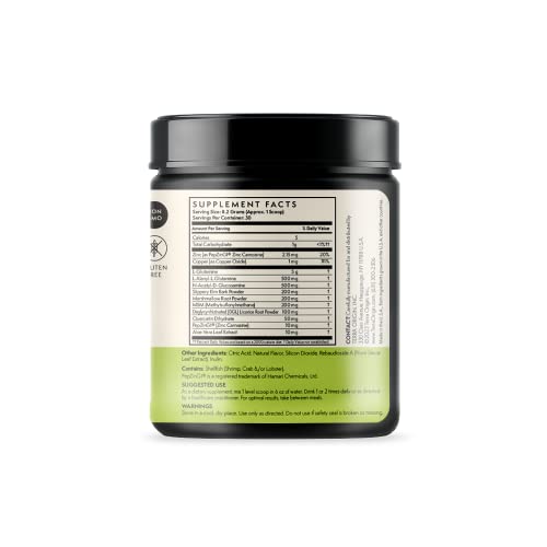 Healthy Gut Green Apple | 30-Servings with L-Glutamine, Zinc, Glucosamine, Slippery TERRA ORIGIN buy supplements canada