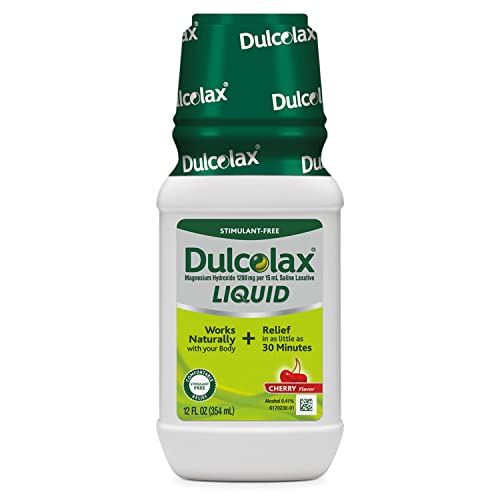 Dulcolax Liquid Laxative, Stimulant Free Laxative for Comfortable Relief, Cherry Flavor, 12 oz. Dulcolax buy supplements canada