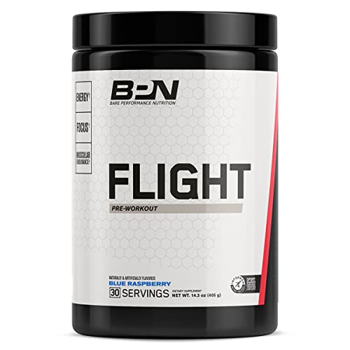 Bare Performance Nutrition, BPN Flight Pre Workout, Blue Raspberry, 30 Servings BARE PERFORMANCE NUTRITION buy supplements canada