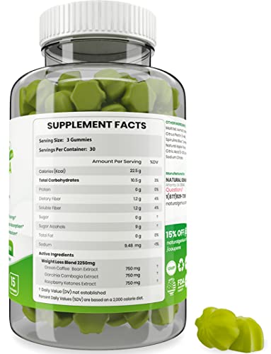 Fat Burning Gummies Pure Extract Garcinia Cambogia, Green Coffee, Raspberry Ketones NATURALGENIUS buy supplements canada