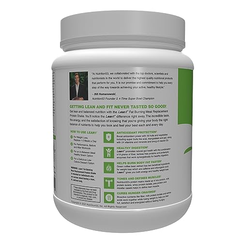 Lean1 Strawberry, 15 Serving tub, Fat Burning Meal Replacement by Nutrition53 N53 buy supplements canada