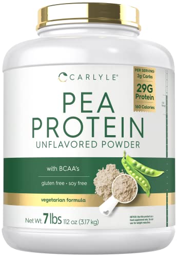 Carlyle Pea Protein Powder with BCAA'S 7lb | Unflavored | 29G Protein | Non-GMO, Gluten Carlyle buy supplements canada