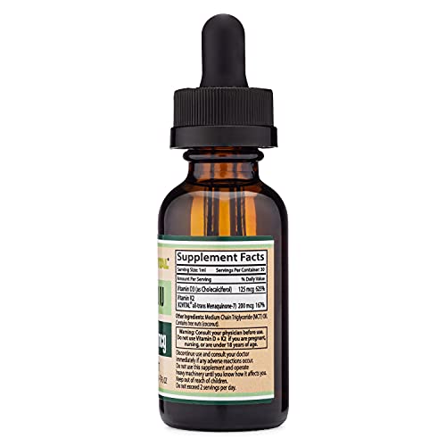 Vitamin D3 K2 5,000 IU Liquid Drops (5,000 IU of D3 and 200mcg of 99.9% All-Trans Double Wood Supplements buy supplements canada