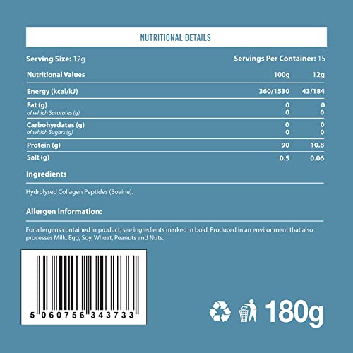 Warrior Collagen Peptides - Collagen Powder - 180g - Made from Premium Bovine Hydrolysed Collagen Warrior buy supplements canada