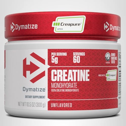 Dymatize 100% Creatine Monohydrate with CREAPURE, 5g Per Serving, 60 Servings (300g), Creatine for Women and Men, Gluten Free Dymatize buy supplements canada