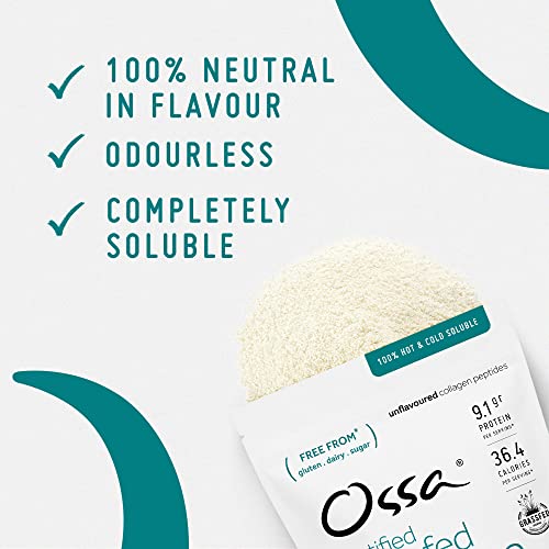Ossa Certified Grassfed Collagen Peptides Powder-Supplement for Joint, Gut, Hair, Skin & Nails Ossa buy supplements canada