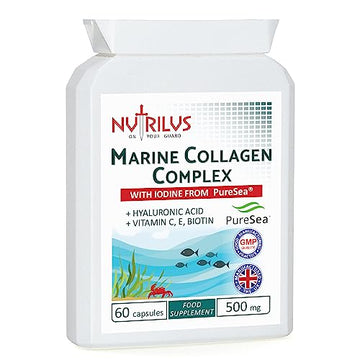Marine Collagen Complex 60 Capsules 500mg with PureSea Seaweed Providing Iodine Nutrilus buy supplements canada