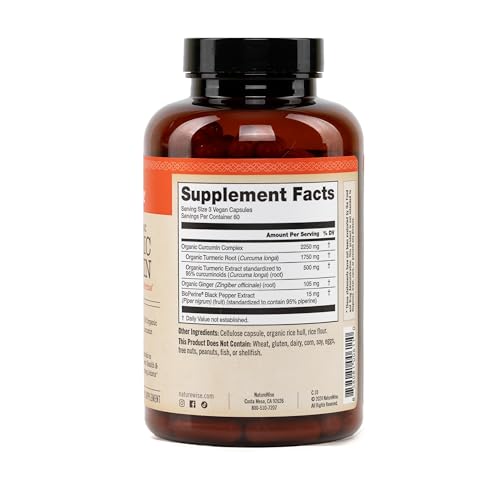 NatureWise Curcumin Turmeric 2250mg - 95% Curcuminoids & BioPerine Black Pepper Extract for Advanced Absorption - Daily Joint and Immune Health Support NatureWise buy supplements canada