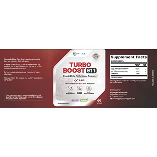 Phytage Labs Turbo Boost 911 Nitric Oxide Booster, Circulation, Energy Boost, Mental Focus Phytage Labs buy supplements canada