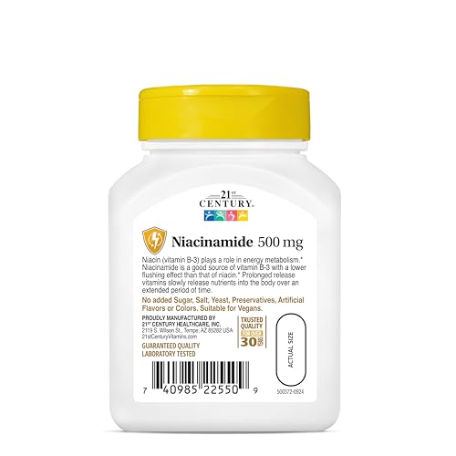 21st Century Niacinamide 500 mg Prolonged Release Tablets, 110 Count 21st Century buy supplements canada