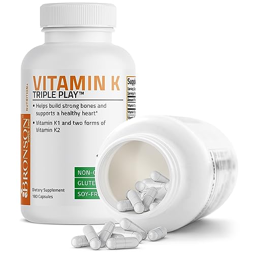 Vitamin K Triple Play (Vitamin K2 MK7 / Vitamin K2 MK4 / Vitamin K1) Full Spectrum Bronson buy supplements canada