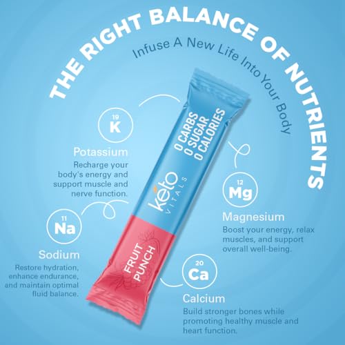 Keto Vitals Original Electrolytes Powder Packets | Keto Friendly Electrolyte Travel Packets Keto Vitals buy supplements canada