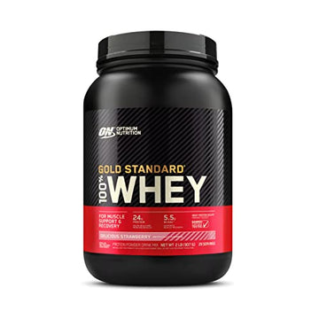 Optimum Nutrition Gold Standard 100% Whey Protein Powder, Delicious Strawberry Optimum Nutrition buy supplements canada