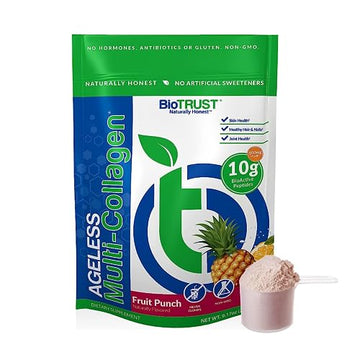 BioTrust Ageless Multi Collagen Peptides Powder – 5 Types (I, II, III, V, X) – Fruit Punch BioTrust buy supplements canada