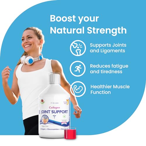 Swedish Nutra Joint Support Collagen - Pack of 500ml, 33 Day Supply | Berry Flavour | with Vitmain C & Glucosamine Swedish Nutra buy supplements canada