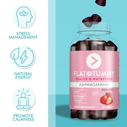 Flat Tummy Tea Ashwagandha Gummies (60 Count) feat. Lemon Balm - Destress,Calm Flat Tummy Tea buy supplements canada