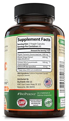 Organic Turmeric Curcumin with Ginger and Black Pepper for Max Absorption WHOLE WORLD WELLNESS buy supplements canada