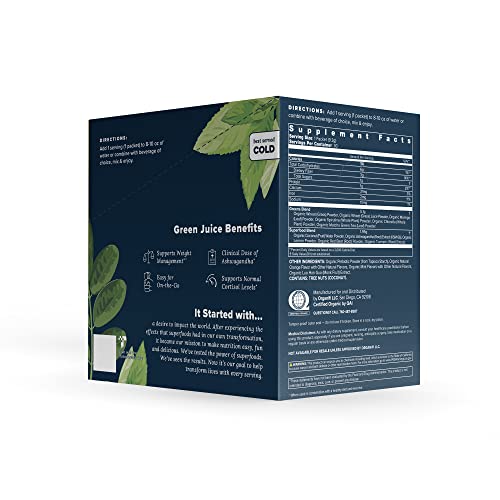 Organifi: GO Packs - Green Juice - Organic Superfood Supplement Powder - 30 Count Organifi buy supplements canada
