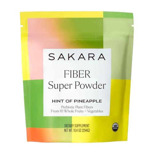 SAKARA Fiber Super Powder - Pineapple Flavor Prebiotic Fiber Powder, High Fiber SAKARA buy supplements canada
