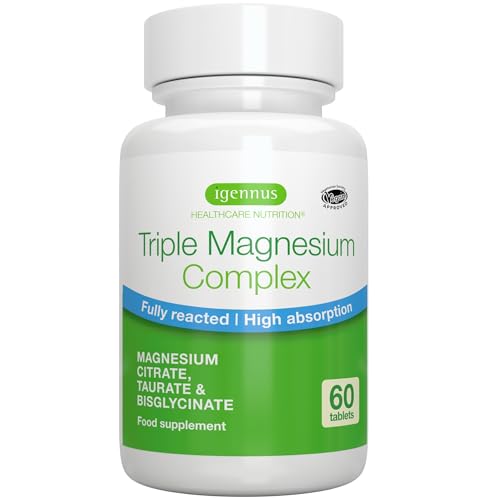 Advanced Triple Magnesium Complex, 2000mg Glycinate, Citrate & Taurate, Clean Label Igennus Healthcare Nutrition buy supplements canada