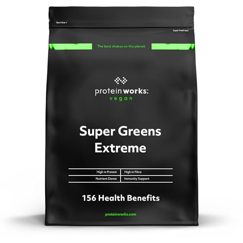 Protein Works Super Greens Extreme Powder , 156 Health Benefits , 41 Active Ingredients , Vegan Protein Works buy supplements canada