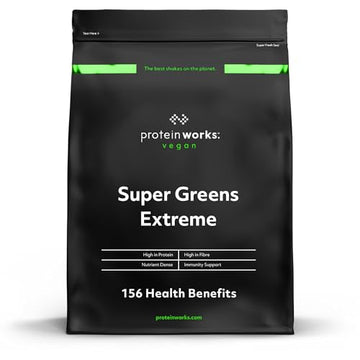 Protein Works Super Greens Extreme Powder , 156 Health Benefits , 41 Active Ingredients , Vegan Protein Works buy supplements canada