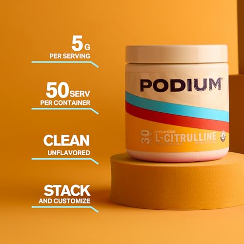 Podium Nutrition, Solos | L-Citrulline, 30 Servings, Unflavored, Boost Athletic Performance Podium Nutrition buy supplements canada
