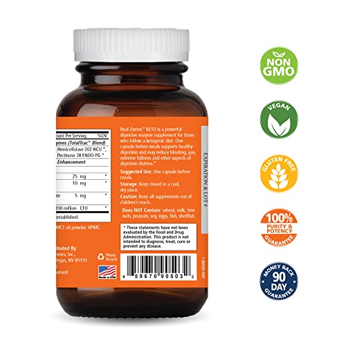 Real-Zymes™ KETO Digestive Enzymes Supplement with Probiotics for Better Digestion PURE ESSENCE LABS buy supplements canada