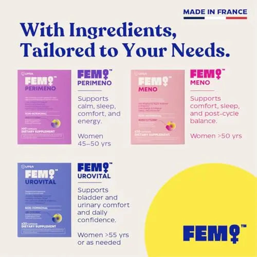 FEM Urovital Bladder Control Supplements - Overactive Bladder, Leakage & Urgency Relief - Non-Hormonal Urinary Tract Health Support for Women - 30 Capsules Upsa buy supplements canada