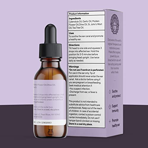 Organic Ear Oil for Earache Irritation, All Natural Eardrops for Infection Marie Originals buy supplements canada