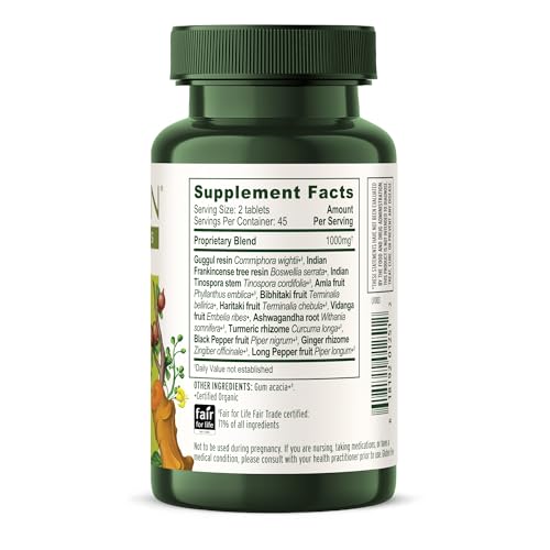 Banyan Botanicals Organic Joint Support–Advanced Mobility & Flexibility Supplement with Boswellia,Guggulu Resin & Turmeric–Natural Lubrication for Cartilage, Bones & Muscles-90 Tablets-USDA Organic Banyan Botanicals buy supplements canada