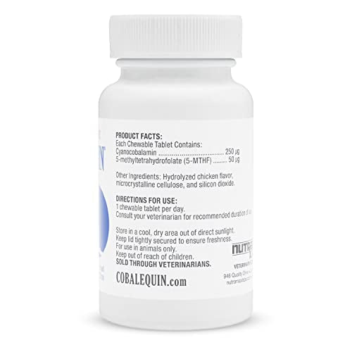 Nutramax Cobalequin B12 Supplement for Cats and Small Dogs, 45 Count (Pack of 1) Nutramax Laboratories buy supplements canada
