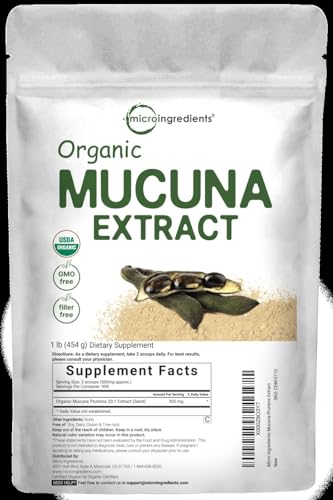 Micro Ingredients Organic Mucuna Pruriens Extract Powder,1 Pound (908 Servings) Micro Ingredients buy supplements canada