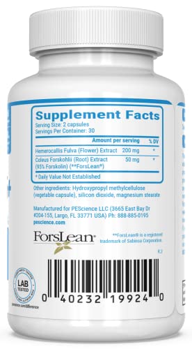 PEScience Forskolin Capsules, 95% Pure Forskolin Extract, Patented ForsLean, 60 Count PEScience buy supplements canada