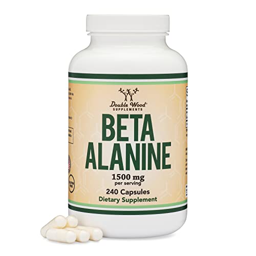 Beta Alanine Powder Capsules (Bulk Jar 240 Pills, 1.5 Gram Servings) Stimulant Free Pre Double Wood Supplements buy supplements canada