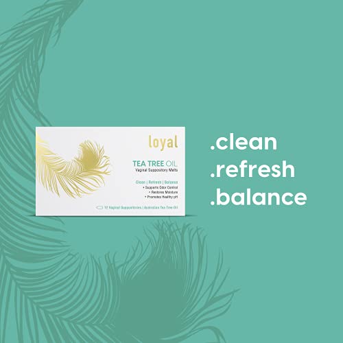 Loyal Tea Tree Oil - Suppository Melts - Supports Odor Control - Soothes Discomfort - Promotes Healthy pH Loyal buy supplements canada