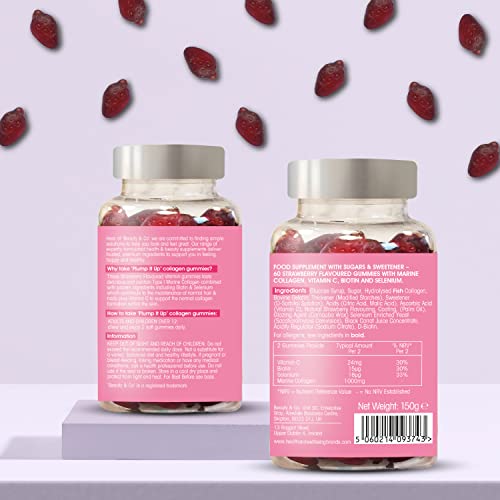Beauty & Co Collagen Gummies by - 120 Marine Collagen Gummies with Biotin, Vitamin C & Selenium (120) Beauty & Co buy supplements canada