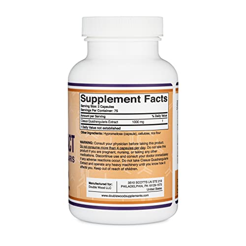 Cissus Quadrangularis Super Extract, 150 Capsules, Manufactured in The USA, Dietary Double Wood Supplements buy supplements canada
