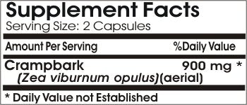 PureControl Supplements Crampbark Cramp Bark 900mg // 90 Capsules // Pure PureControl Supplements buy supplements canada