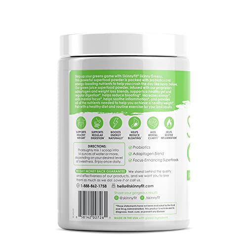 SkinnyFit Mango Splash Skinny Greens, Green Juice Superfood Powder, Natural Energy SkinnyFit buy supplements canada
