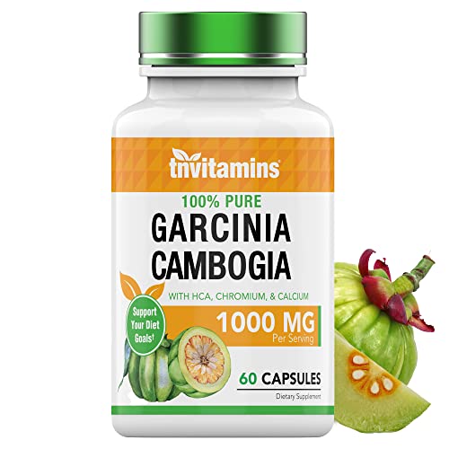 tnvitamins Garcinia Cambogia Extract Capsules (1000 MG x 60 Pills) with HCA & Chromium tnvitamins buy supplements canada