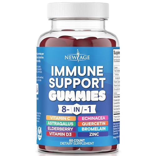 NEW AGE 8 in 1 Immune Support Booster Supplement with Elderberry, Vitamin C NEW AGE buy supplements canada