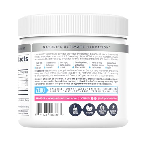 Hi-Lyte Keto K1000 Electrolyte Powder | Raspberry Lemon | Hydration Supplement Drink Hi-Lyte buy supplements canada
